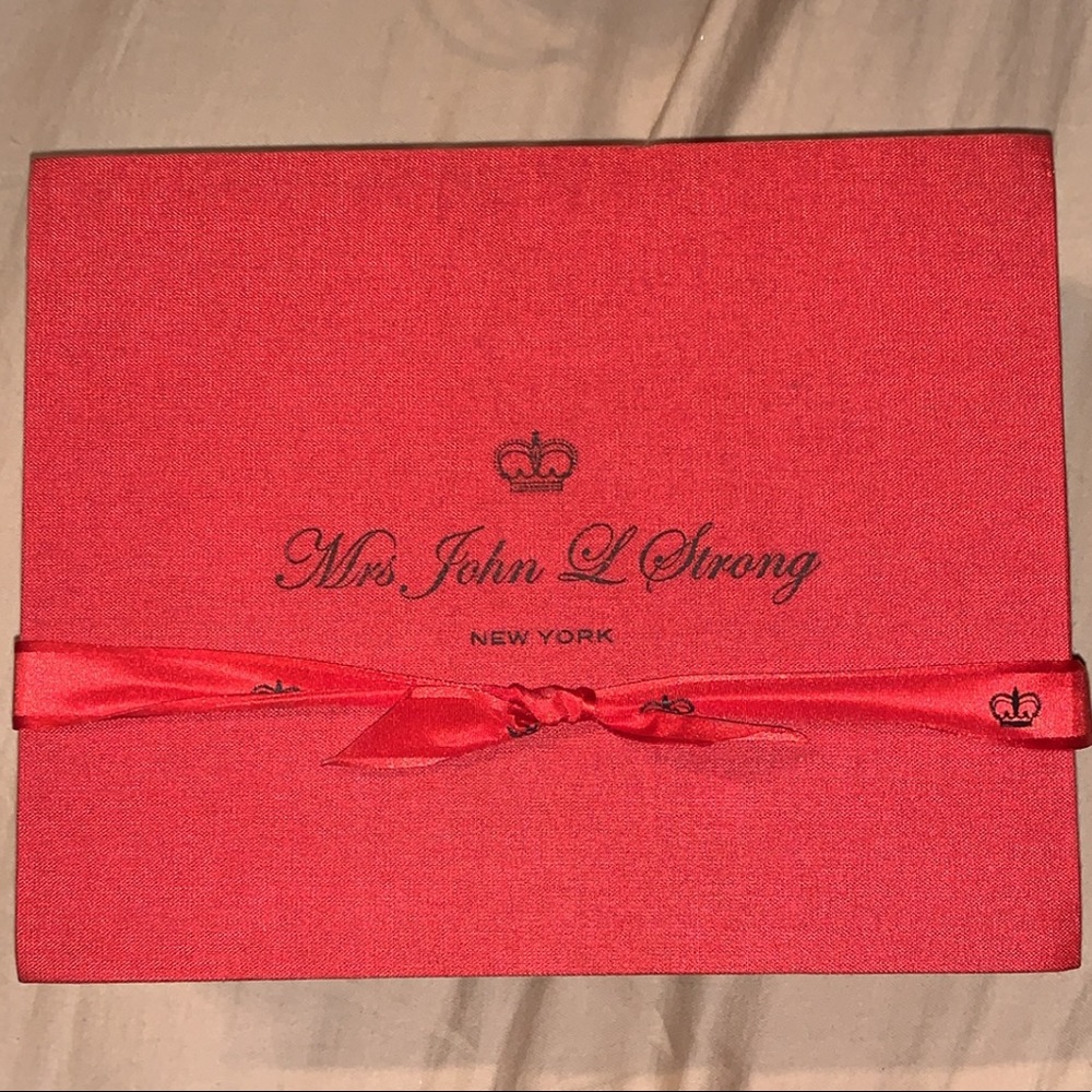 Mrs John L strong New York Happy Holidays cards